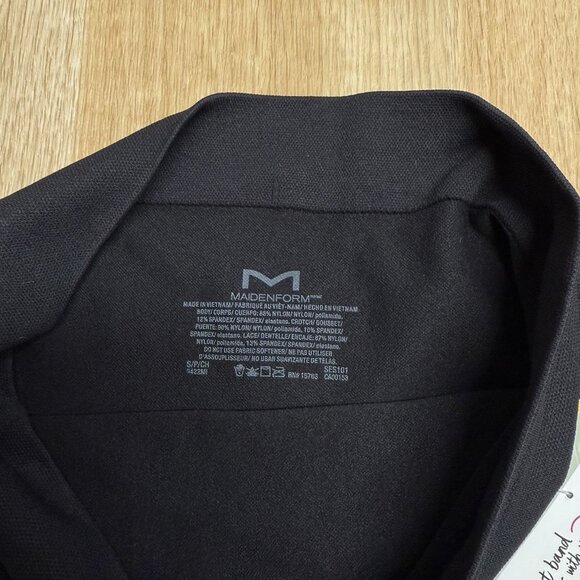 MAIDENFORM SHAPEWEAR LACE BRIEF FIRM SIZE S BLACK COOL COMFORT TUMMY SUPPORT NEW - Picture 4 of 5